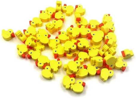 100 Pcs Polymer Clay Beads Heishi Spacer Beads Supplies (Duck) - Image 2