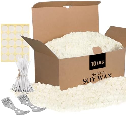 SAEUYVB 10 lbs Soy Candle Wax for Candle Making,Natural Soy Wax Flakes by SAEUYVB