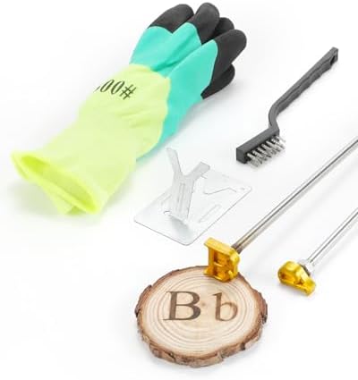 1" Brass Letter B Branding Iron, Upper & Lower Case for Wood, Hats, Steak by AIMOADO