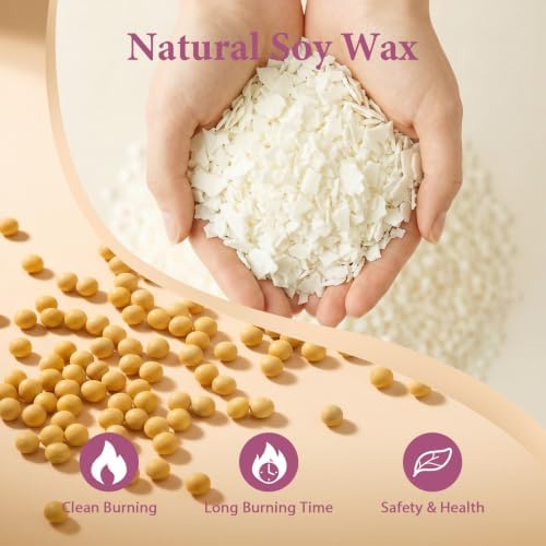 BISWYLBLJ 10 lbs Natural Soy Candle Wax for Candle Making - Image 3