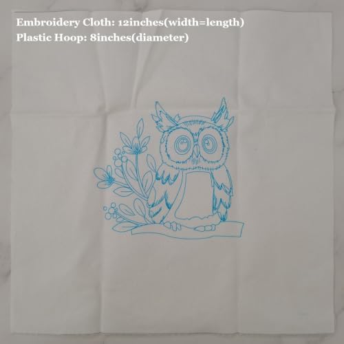 Embroidery Starter Kit for Adult Beginner with Owl Pattern Hand Stitch Set - Image 3