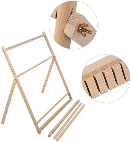 BHDD Weaving Loom,Adjustable DIY BHDD Hand Weaving Machine Hand Knitting Loom Tapestry Hand-Knitted Machine DIY Woven Set with Stand,Extra-Large Frame for Beginner(35 inchex34.6 inchex1.2 inche) - Image 5