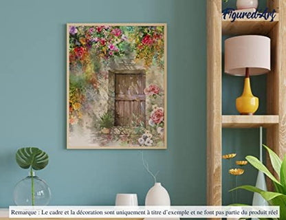 Figured'Art Paint by Numbers for Adults Cave Entrance 16"x20" - Craft Art Painting DIY Kit Rolled Canvas Without Frame - Image 4
