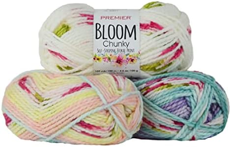 Premier Yarns Bloom Chunky, Hydrangea, Bulky Weight, 3.5 oz, 109 Yards - Image 3