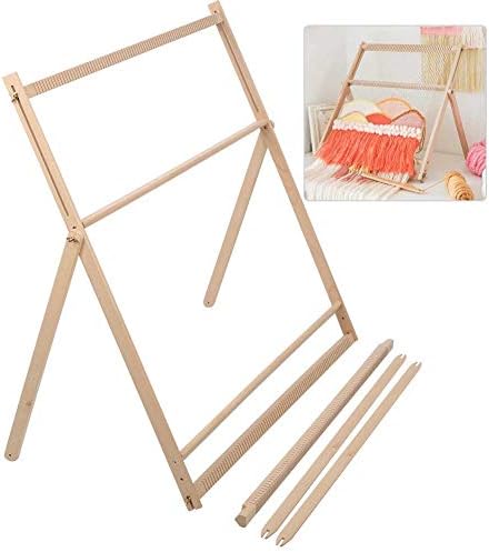 BHDD Weaving Loom,Adjustable DIY BHDD Hand Weaving Machine Hand Knitting Loom Tapestry Hand-Knitted Machine DIY Woven Set with Stand,Extra-Large Frame for Beginner(35 inchex34.6 inchex1.2 inche) - Image 3