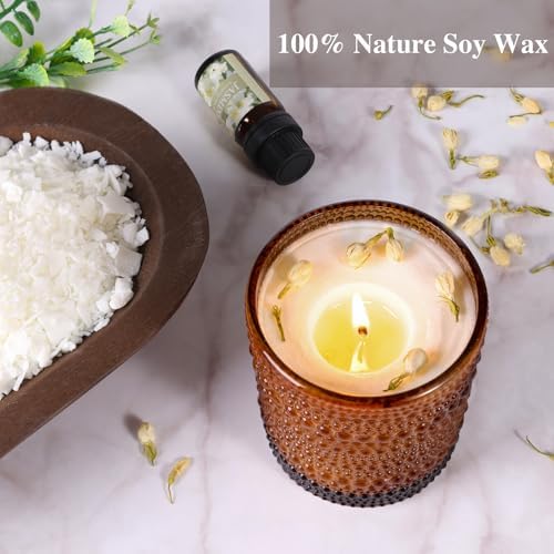 DARJEN Candle Making Kit for Beginners, 2 Jars Soy Wax Scented DIY Set - Image 4