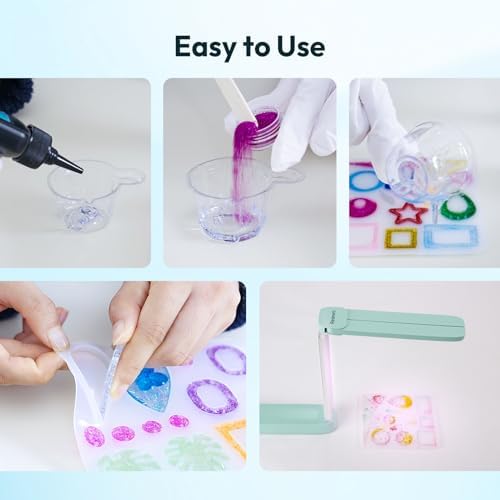 Resiners 190PCS UV Resin Kit with Light for Jewelry Making - Image 5