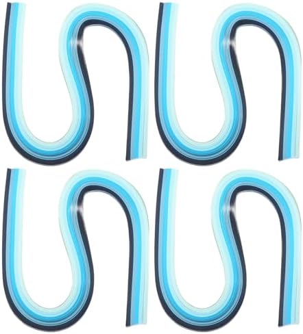 PATIKIL 540 x 3mm Rainbow Quilling Strips Paper,480 Pcs Origami Paper Quilling Strip for Art DIY Hand Craft Christmas, Gradient Blue by PATIKIL