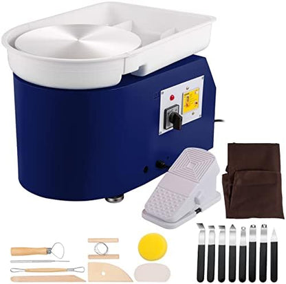 VEVOR 11in Pottery Wheel for Adults Beginners, 350W Electric Forming Machine with Detachable Basin Foot Pedal 0-300RPM Adjustable Speed, Craft DIY Clay Tool, Gifts for Kids for Kids/Teens/Adults by VEVOR