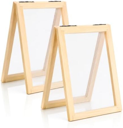 Paper Making Screen A6 Size Natural Wooden Paper Making Frame 5x7 inch by Unknown