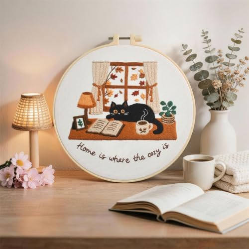 Zepiany Embroidery Kit for Beginners Cat All in One Cross Stitch Starter - Image 5