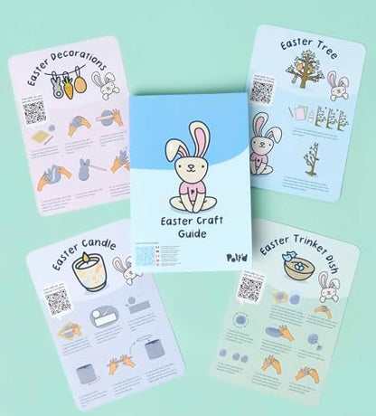 Pott’d Easter Craft Kit Air Dry Clay Kit for Adults, DIY Craft Kit with Air Dry Clay, Tools, Paints and Guides for Making Easter Decorations, Nest Trinket Dish and Handmade Candle - Image 6