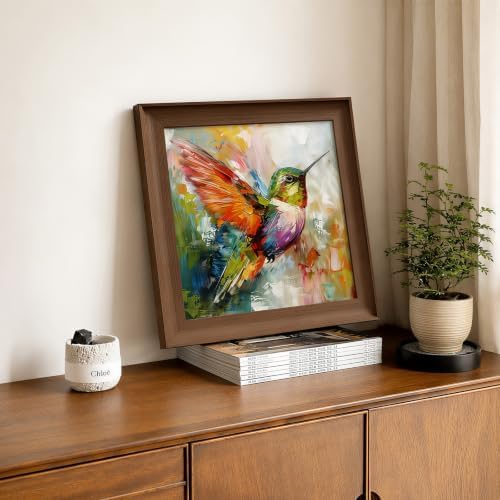 Colorful Hummingbird Stamped Cross Stitch Kits for Beginner 13.7x13.7 Inch - Image 4