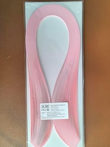 Pestal Pink Tone Quilling Paper Strips 5mm Quilling Strips for Crafts Single Color Origami Paper Strips 0.2inch Paper Filigree Strips (Pale Pink No.15) - Image 5