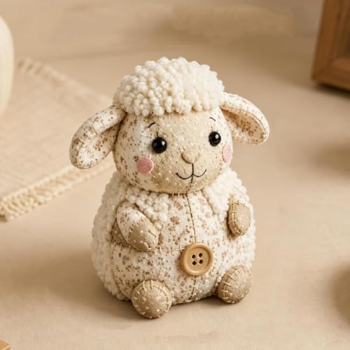 Patchwork Mouse DIY Sewing Kit for Adults & Beginners (Lamb) - Image 3