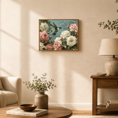 TELMOXA Hummingbird Paint by Numbers Kit for Adults, 16x20 in - Image 2