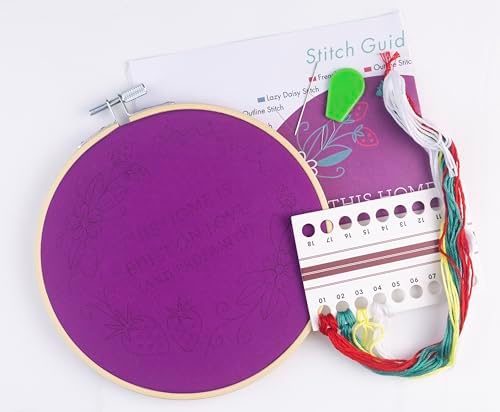 FUNATIC This Home is Built On Love and Profanity Embroidery Kit for Adults - Image 2