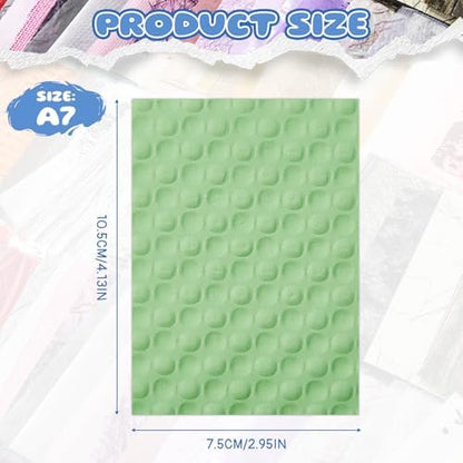 208 Sheets A7 Scrapbook Paper Kit, 12 Colors Mixed Textured Papers - Image 2