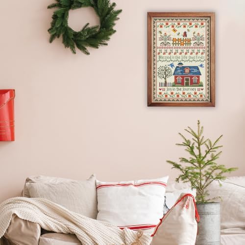 FREEBLOSS Cross Stitch Wall Hanging Kits Joy in The Journey 13.8 * 19.7inch - Image 7