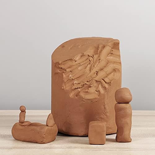 Deouss 10 lbs Terra Cotta Pottery Clay - Cone 06, Ideal for Wheel Throwing, Hand Building, Firing, Sculpting, Beginners & Advanced - Image 2