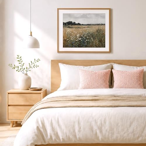 bitCNY Paint by Numbers for Adults, Wildflower Meadow Landscape DIY Acrylic Painting Kit, Rustic Field Paint by Number Canvas Art for Farmhouse Wall Decor, 16x20 Inch - Image 6