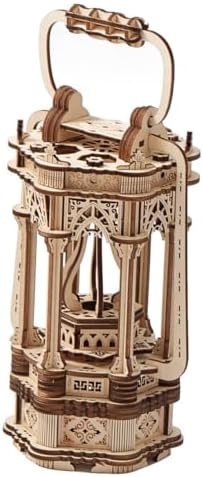3D Wooden Puzzles for Adults 145pcs LED Light Vintage Lantern DIY Wooden Assembly Kit for Teens Home Decor - Image 2