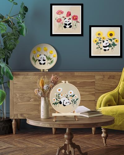 TINDTOP Embroidery Kit for Adult, Panda Embroidery Practice Kits - Image 5