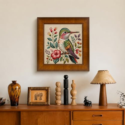 Mosaflare Hummingbird Stamped Cross Stitch Kits for Beginner 13.7x13.7 Inch - Image 5