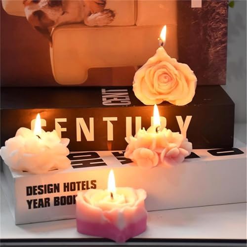 9Pcs Flower Silicone Molds for Candle Making 3D Sunflower Rose Peony Daisy Shape Silicone Soap Molds for DIY Home Decor Handmade Gift (9PCS Flower Mold Set) - Image 7