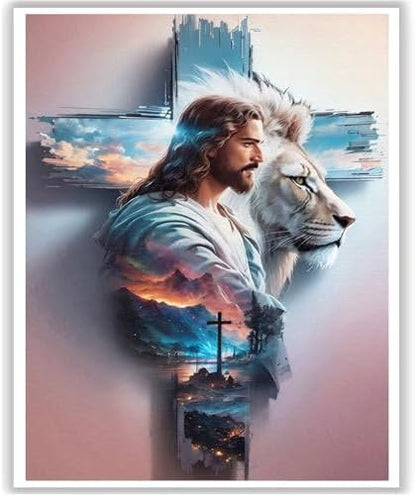 HITO Jesus Paint by Numbers Kit for Adults 16x20 Inch Frameless by HITO