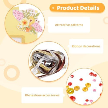 Complete Diy Greeting Card Kit With Paper Cards, Envelopes, And Decorative Materials For Birthdays, Christmas, And Other Special Events - Image 2