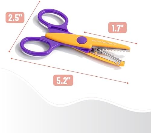 Mr. Pen- Craft Scissors Decorative Edge, 6 Pack, Retro Colors - Image 3