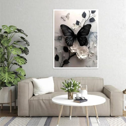 VIGEGU Butterfly Paint by Numbers Kit for Adults Beginner with Framed - Image 2