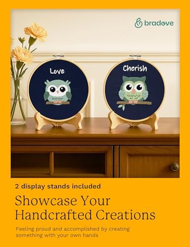Bradove Owls Embroidery Kit for Beginners with Patterns - Image 5