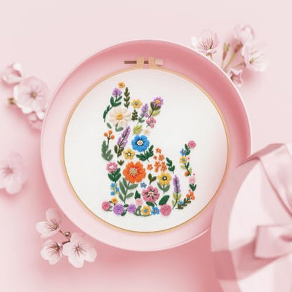 Nuberlic Embroidery Kit for Beginner,Floral Embroidery Practice Kit - Image 6