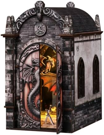 DIY Book Nook Kit LED 3D Puzzle - Dragon's Treasure Labyrinth by Nimpro