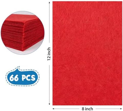 12x8 Inch 66Pcs Red Cards, Craft Supplies, Card Making and Art Projects - Image 2