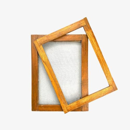KITSTERS Mould and Deckle Set for Handmade Paper Making | Robust Wooden Frame | Make Recycled Textured Paper | DIY Kit for Art & Craft Enthusiasts - Men and Women | Hobbies - New Crafts by Kitsters