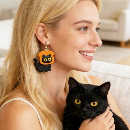 14Pcs Cat Polymer Clay Cutters Set Clay Earrings Cutters for Adults Polymer Jewelry Cutter with Earrings Accessories DIY Craft Supplies - Image 4