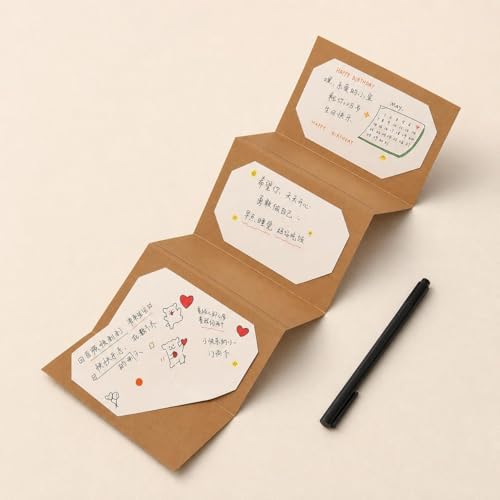 FytStycale DIY Accordion Card Making Kit, Minimalist Modern Greeting Card Kit for Valentine's Day, Handmade Craft Card Kit, Cardstock Materials Kit - Image 7