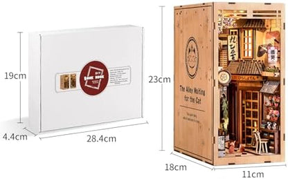 CRIOLPO Book Nook Kits for Adults DIY Miniature House Kit with LED Lights - Image 7