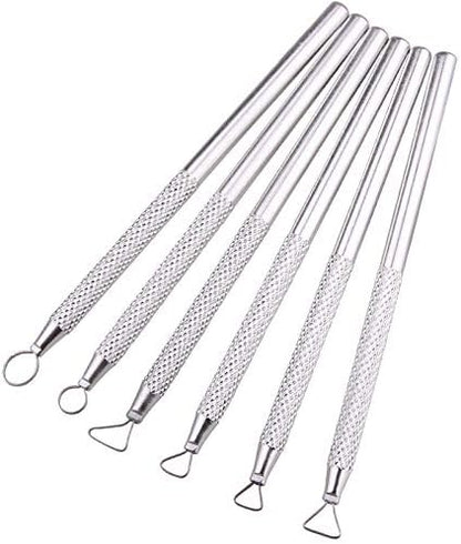 Zuoyou 6 Pcs Clay Pottery Sculpting ToolsSet Caving Craft Modelling Tools - Image 3