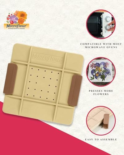 Microfleur Microwave Craft Flower Preservation Press Portable Kit, 5 inch - Image 3