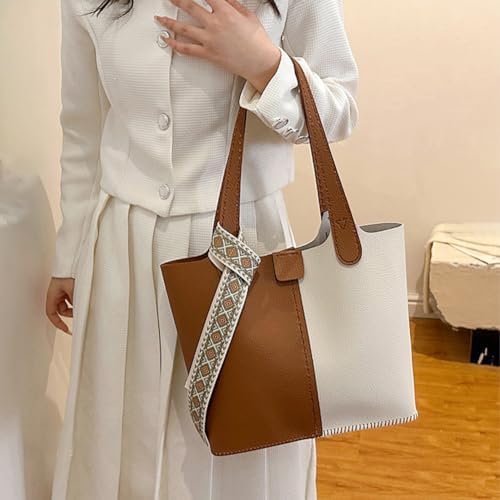 WADORN DIY PU Leather Purse Making Kit, Shoulder Bag Making Set, Camel - Image 6