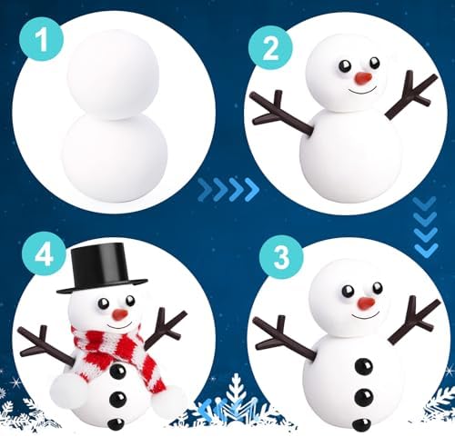 BANBBUR 12 Pack Christmas Stocking Stuffers for Kids, Build a Snowman Kit - Image 4