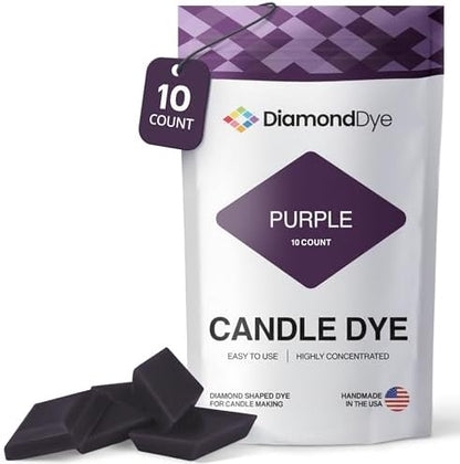 Purple Candle Dye Chips, Soy & Paraffin Candle Making, 10 Pack by Reddig-globyDiamondDye