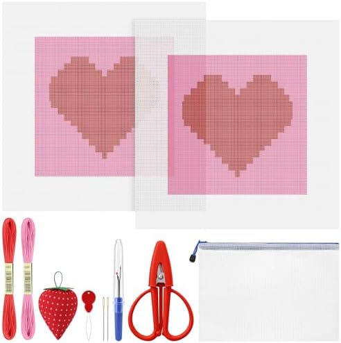 XunYee Needlepoint Canvas Kit, Heart by XunYee