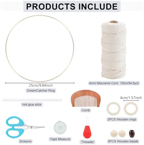 ORIGACH DIY Macrame Owl Wall Hanging Tapestry Kit - Image 2