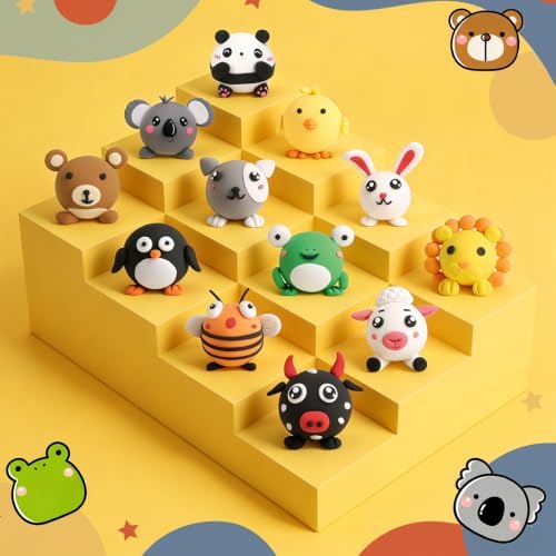 LOUFOR Air Dry Clay Kits for Kids, 12 Boxes - Image 6