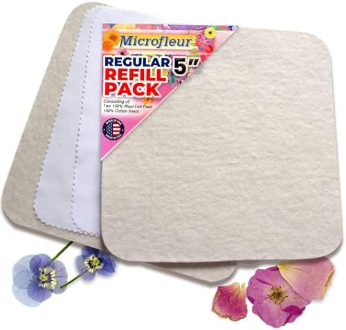 Microfleur Microwave Flower Press Refill Pack, DIY Floral Art - 5" (13 cm) by Microfleur